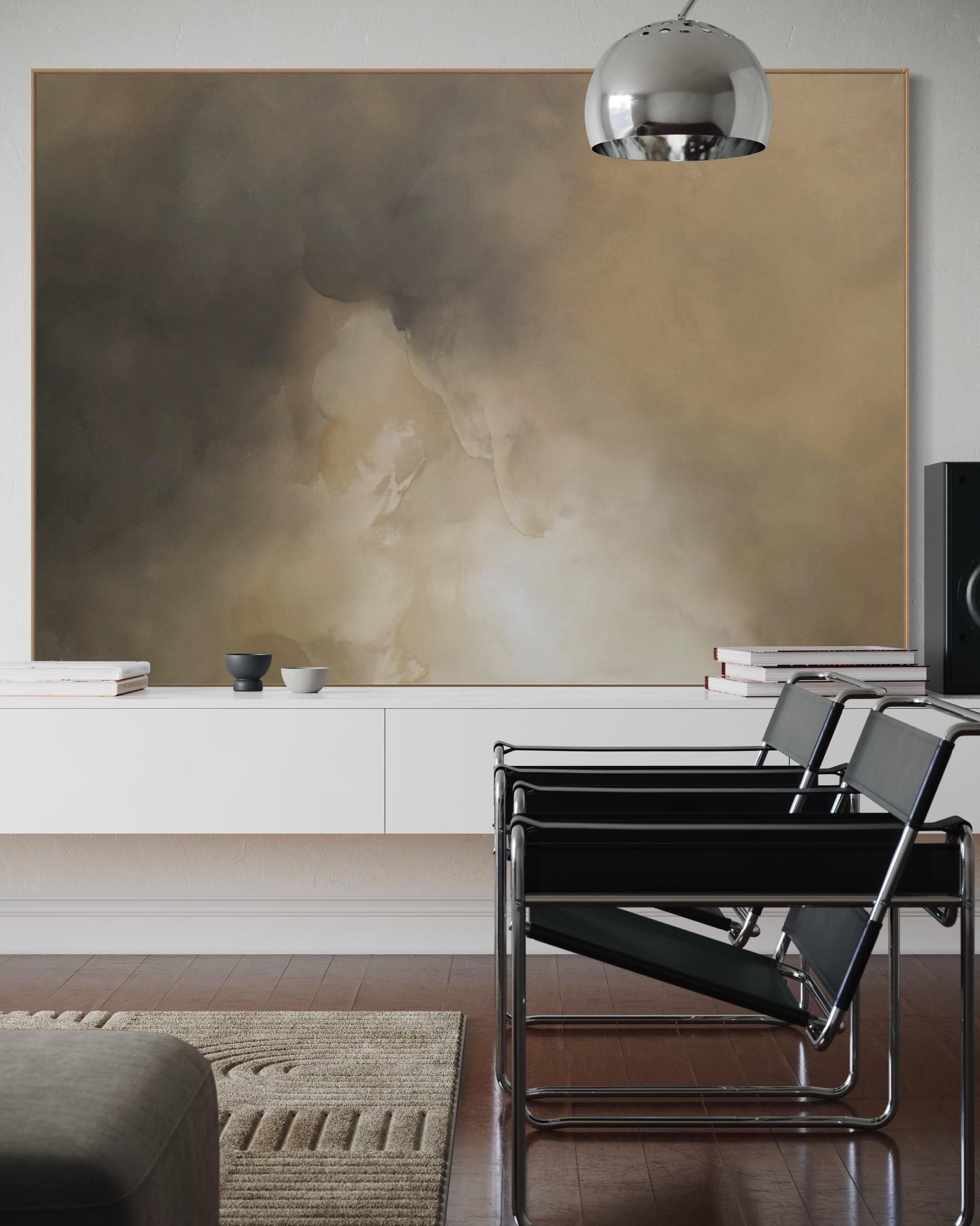 Verschwindendes Licht von Gabriela Azar Schreiner. Zeitgenössische abstrakte Malerei im Angebot 4