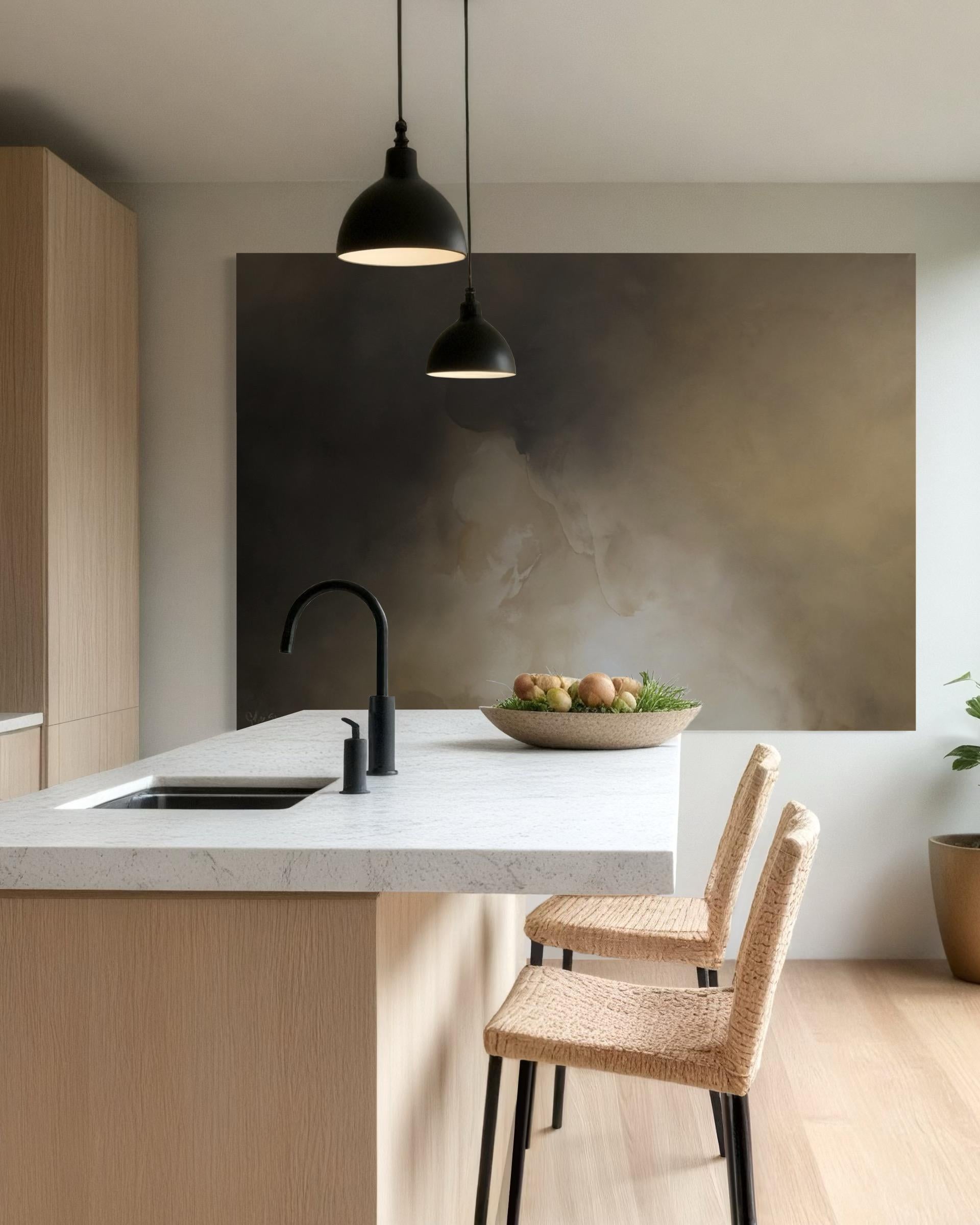 Verschwindendes Licht von Gabriela Azar Schreiner. Zeitgenössische abstrakte Malerei im Angebot 5