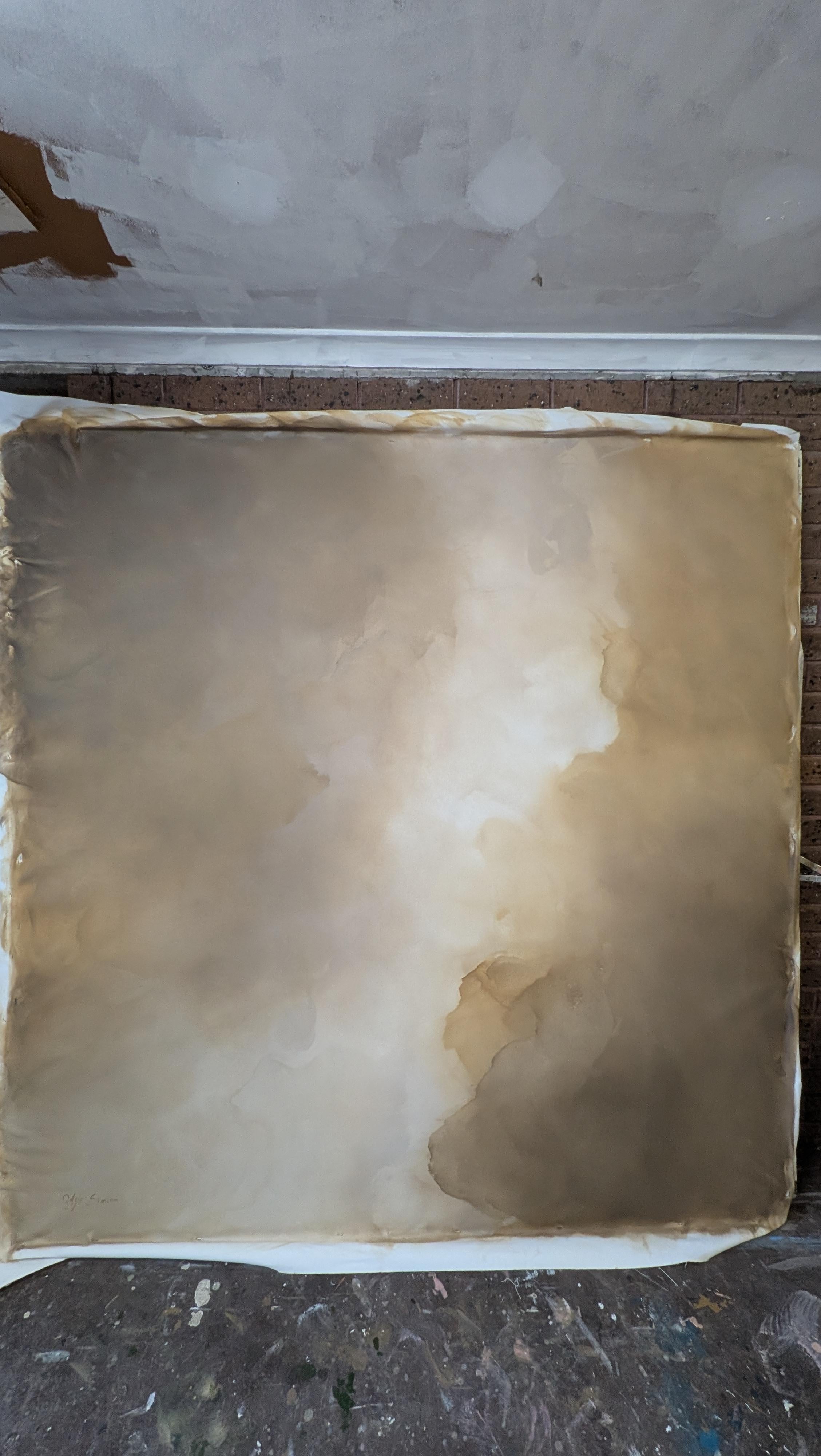 Veiled Brilliance  by Gabriela Azar Schreiner. Contemporary abstract Painting For Sale 2