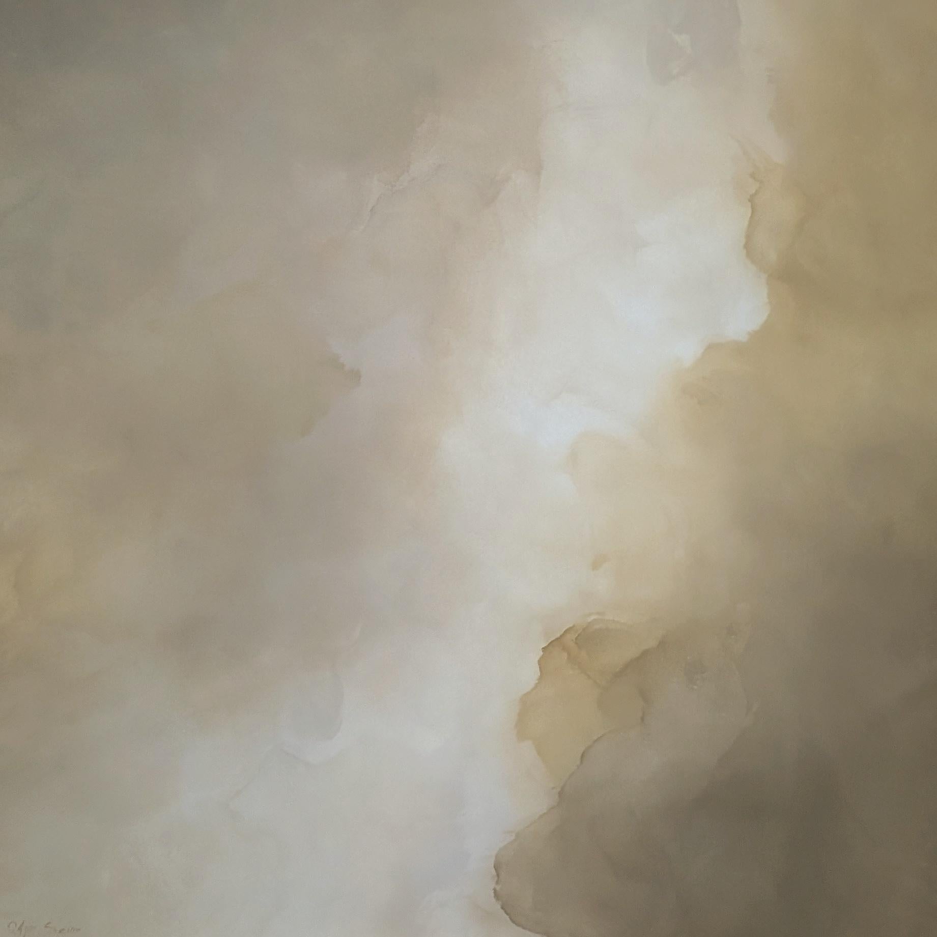 Veiled Brilliance  by Gabriela Azar Schreiner. Contemporary abstract Painting For Sale 5