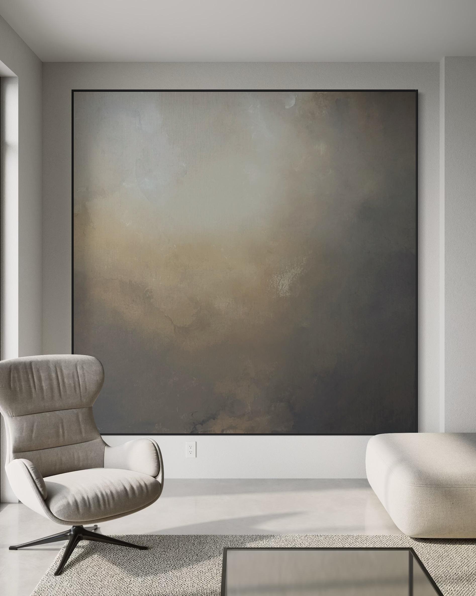 Murmures de la nuit par Gabriela Azar Schreiner. Peinture abstraite contemporaine en vente 6