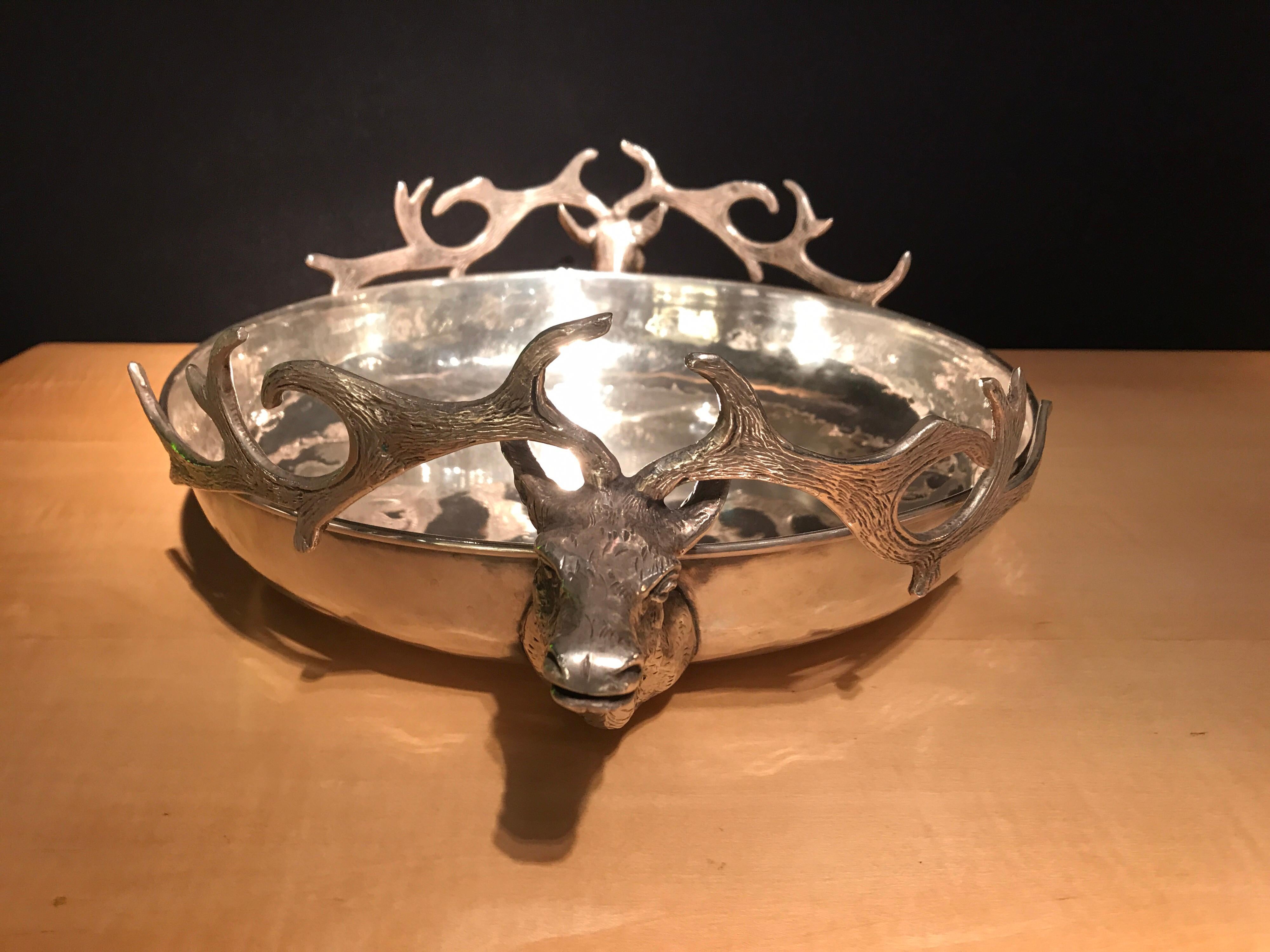 Plated Gabriela Crespi Deer Head Bowl