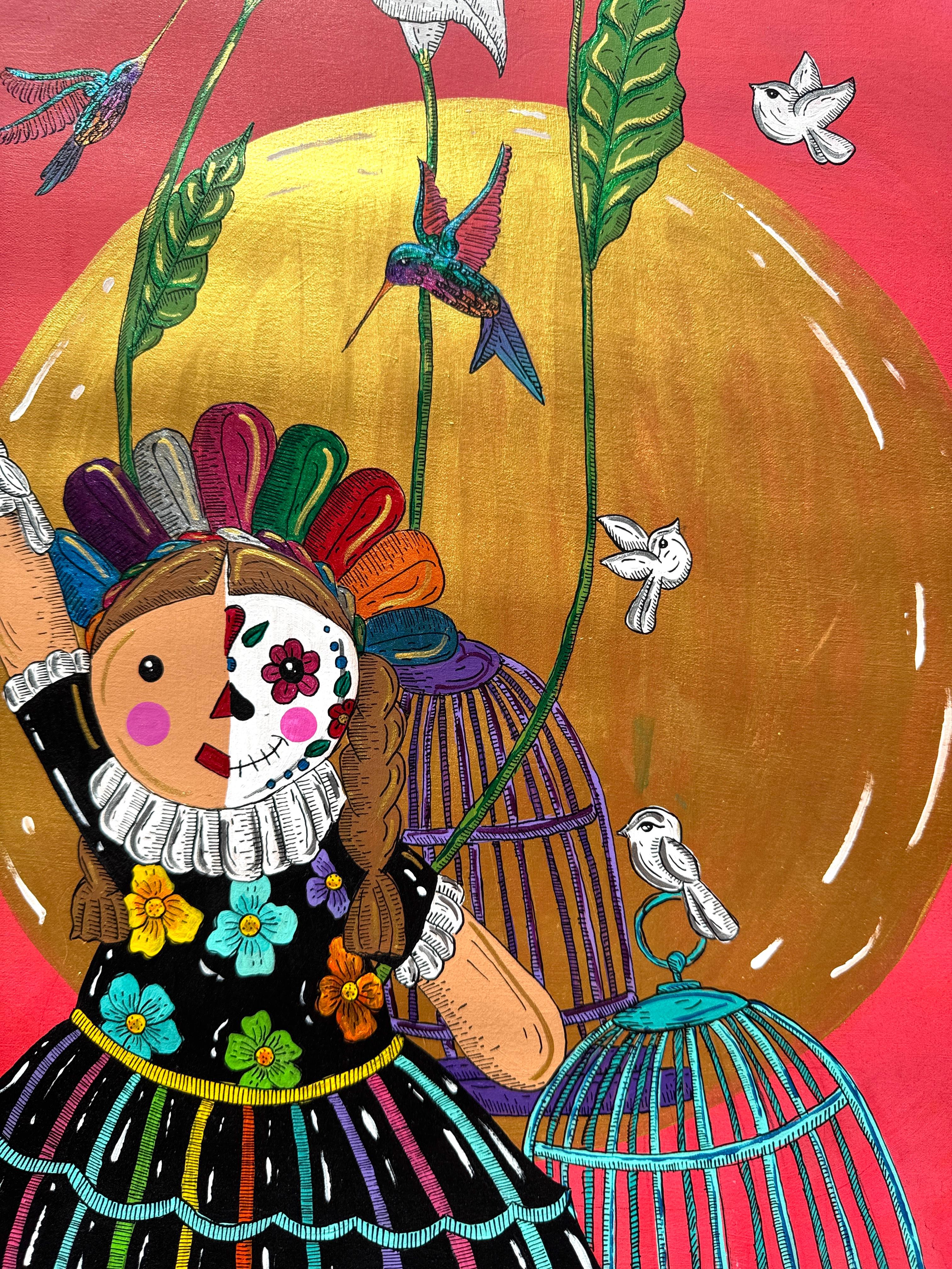 Los Amigos De Lele - Painting de  Gabriela Fournier 
