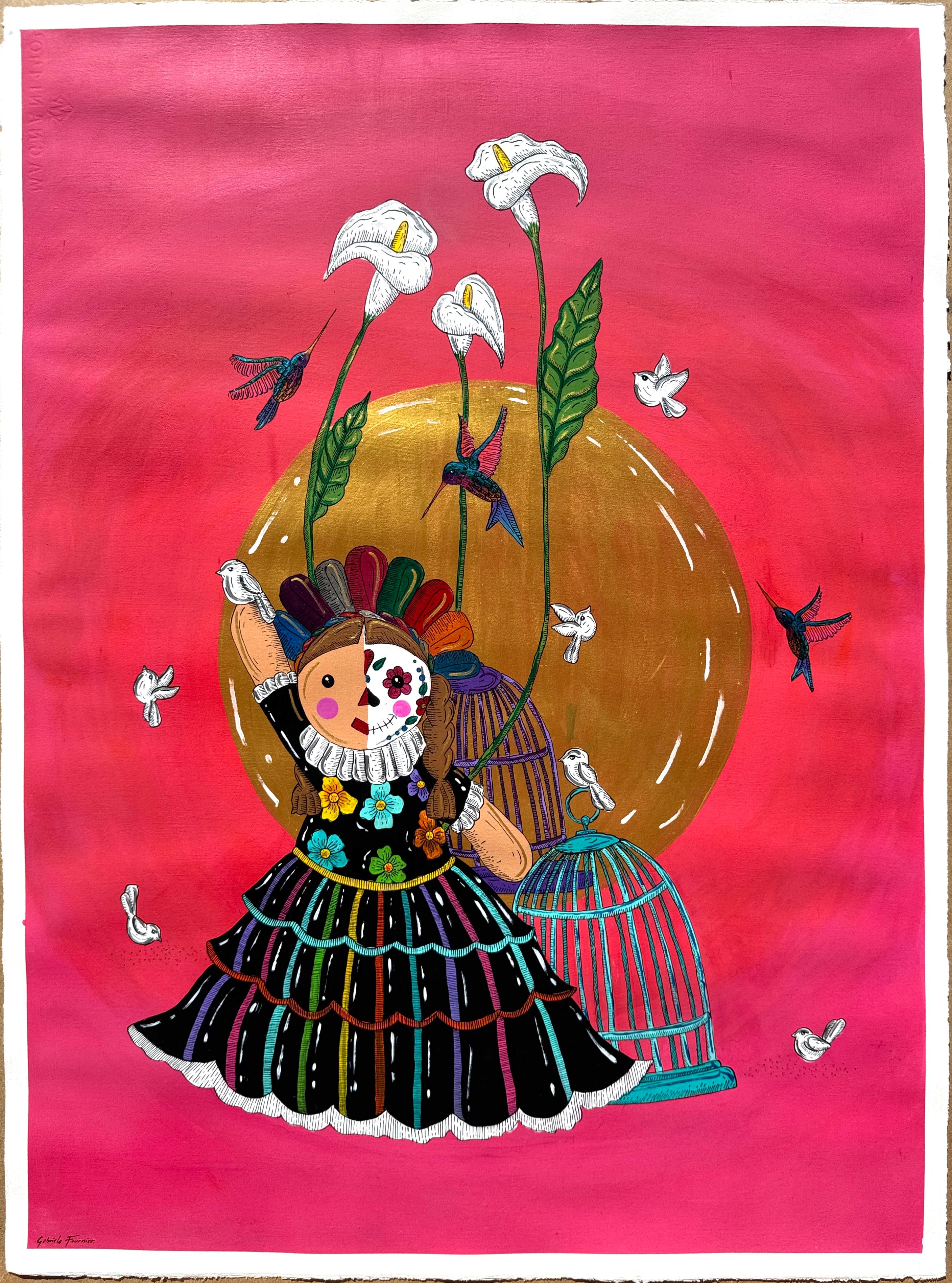 Figurative Painting de  Gabriela Fournier  - Los Amigos De Lele