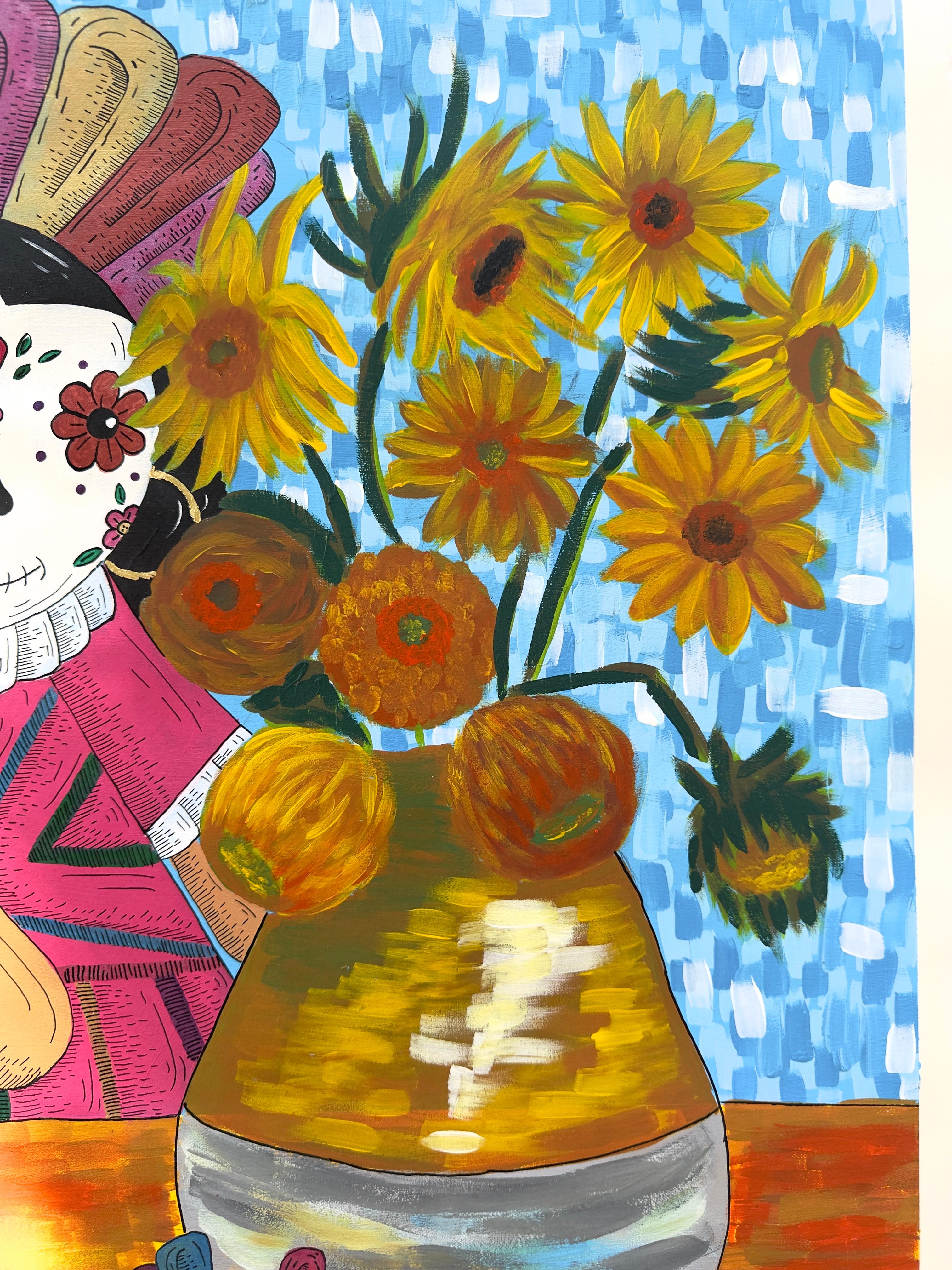 Los Girasoles De Lele - Painting Contemporaneo di  Gabriela Fournier 