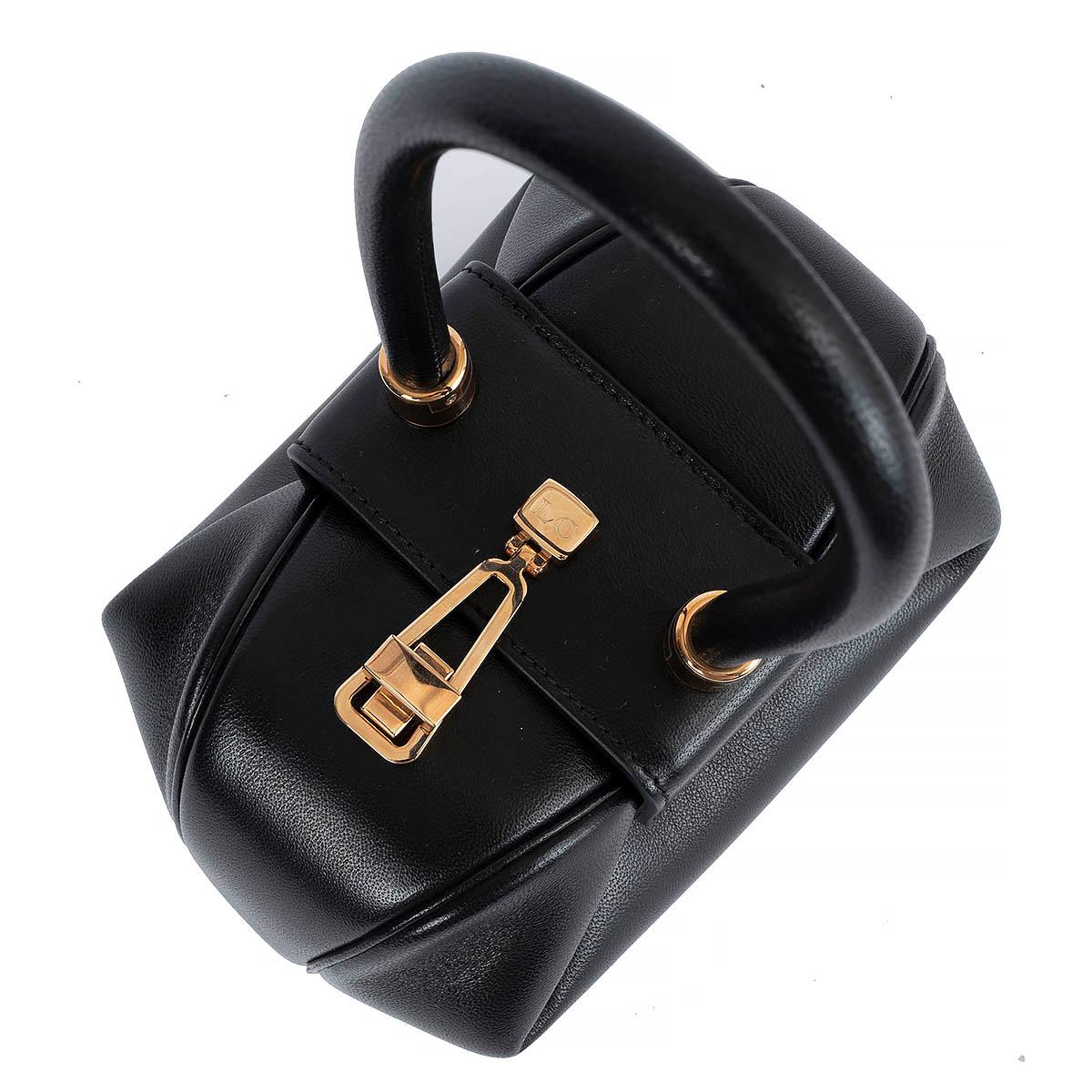 GABRIELA HEARST black leather DEMI Bag In Excellent Condition For Sale In Zürich, CH