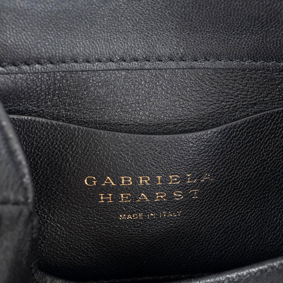 GABRIELA HEARST black leather SOFT DEMI Clutch Bag For Sale 2