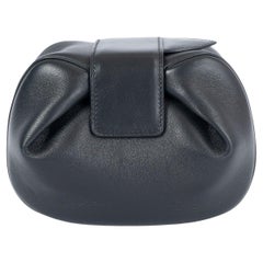 GABRIELA HEARST black leather SOFT DEMI Clutch Bag