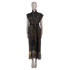 GABRIELA HEARST black & multi cashmere 2022 TANOIRA KNIT Coat Jacket S
