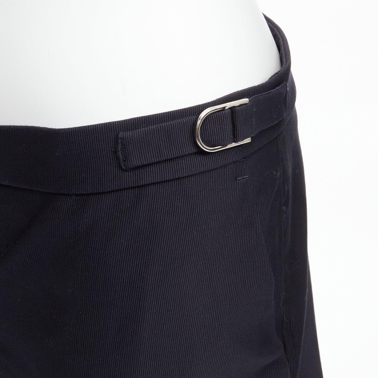 GABRIELA HEARST black silver side buckles silk lined tapered pants IT36 XXS
Reference: SNKO/A00292
Brand: Gabriela Hearst
Material: Cotton
Color: Black, Silver
Pattern: Solid
Closure: Zip Fly
Lining: Black Silk
Extra Details: One back pocket.
Made