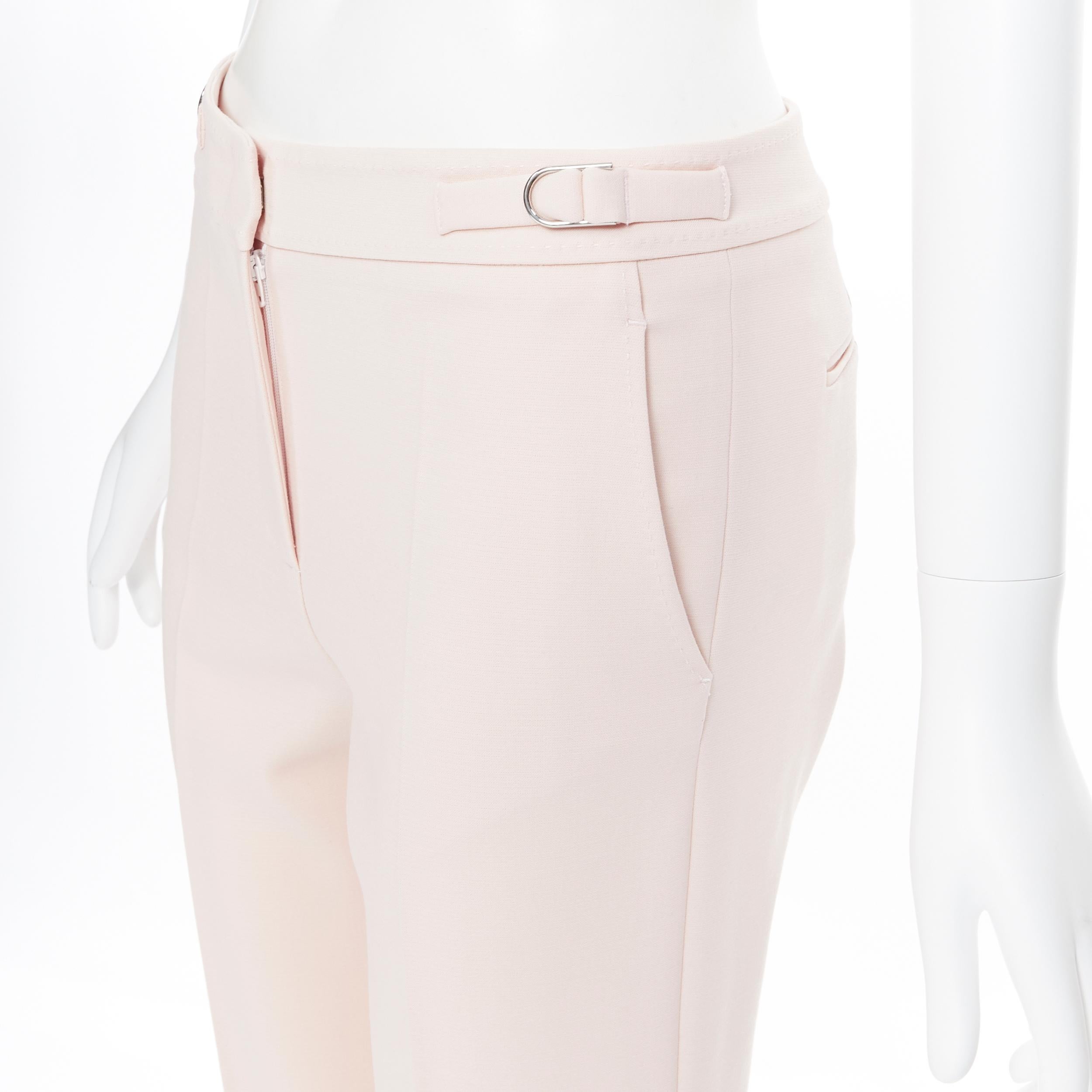 GABRIELA HEARST blush pink virgin wool adjustable buckle trousers pants FR38
Brand: Gabriela Hearst
Designer: Gabriela Hearst
Model Name / Style: Trousers
Material: Wool
Color: Pink
Pattern: Solid
Closure: Zip
Extra Detail: Silver-tone D-ring at