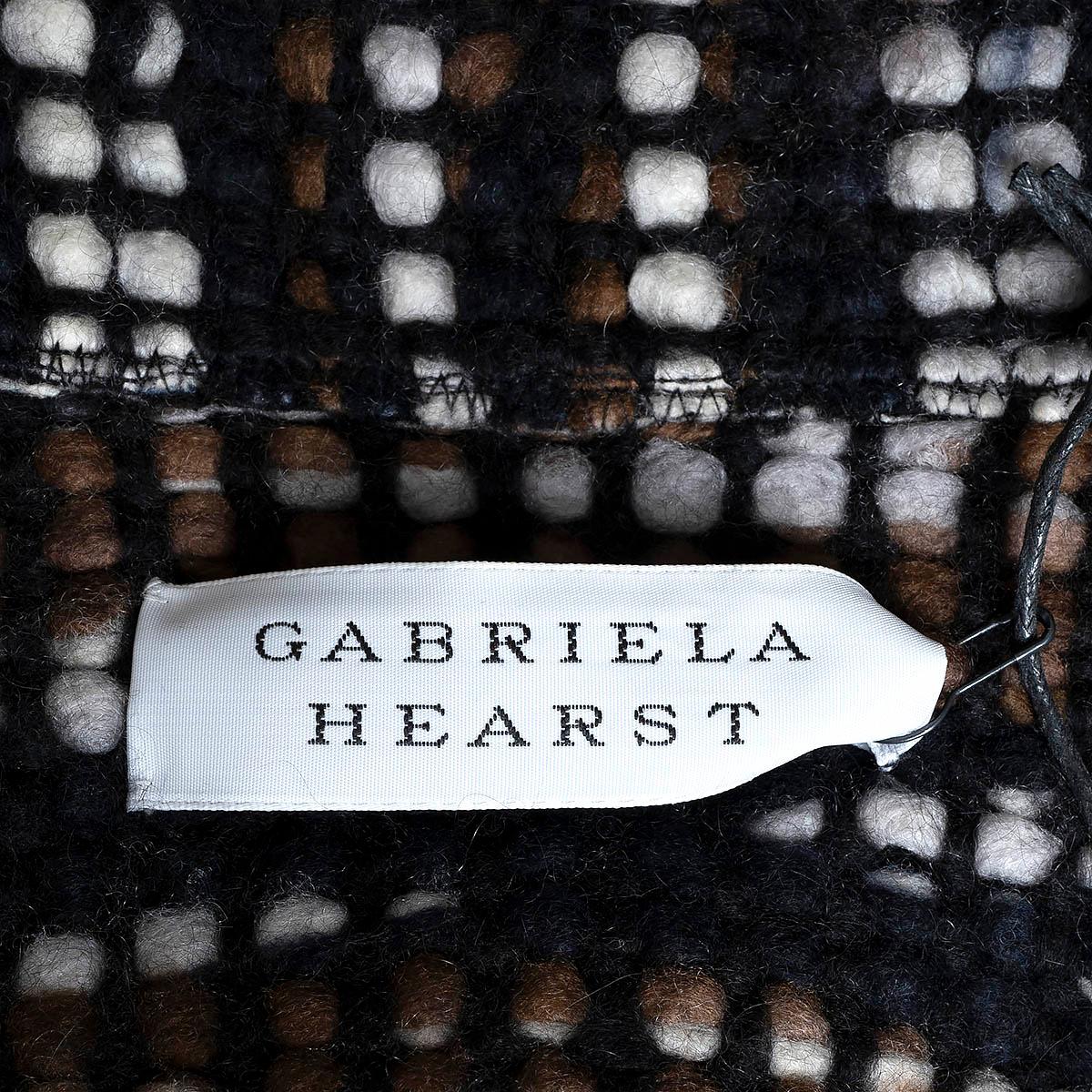 Women's GABRIELA HEARST brown cashmere 2022 LARKIN BELTED KNIT Coat Jacket M