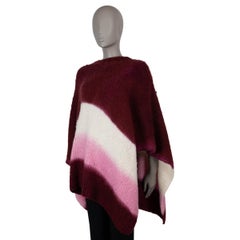 GABRIELA HEARST burgundy cashmere 2024 LYLA PONCHO Jacket OS