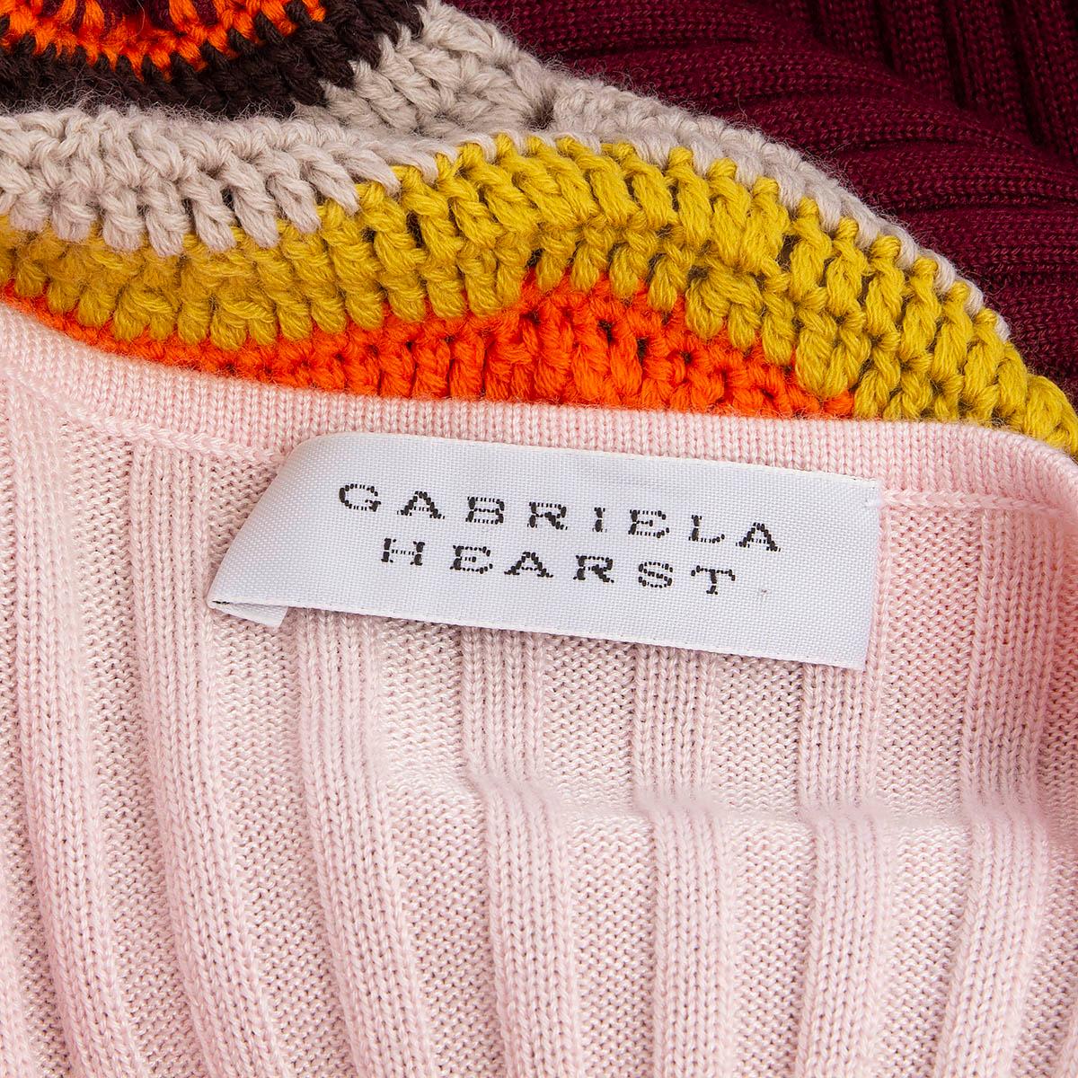 Women's GABRIELA HEARST burgundy cashmere silk 2022 SAINZ MAXI KNIT Dress XS For Sale