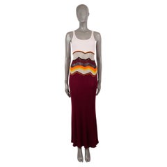 GABRIELA HEARST burgundy cashmere silk 2022 SAINZ MAXI KNIT Dress XS