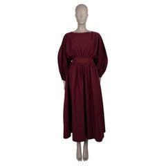 Gabriela Hearst, robe AHMOSEDress Merlot en coton bordeaux 2025, taille 38 XS