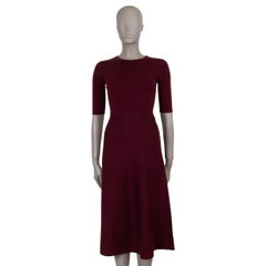 GABRIELA HEARST burgundy wool SEYMORE MIDI KNIT Dress XS