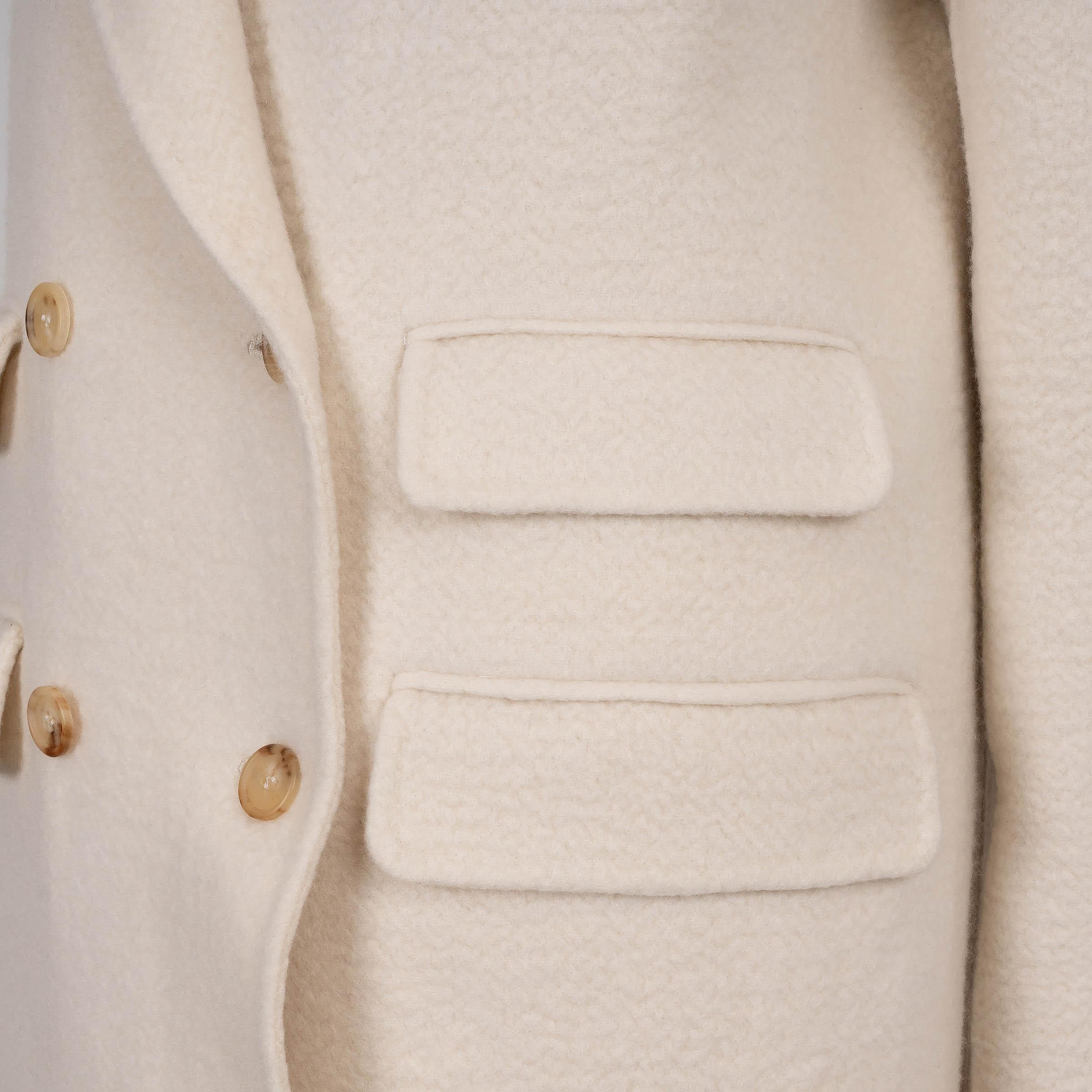 Gabriela Hearst crema cashmere 2024 REED DOUBLE FACE Cappotto Giacca 40 S In condizioni ottime in vendita a Zürich, CH