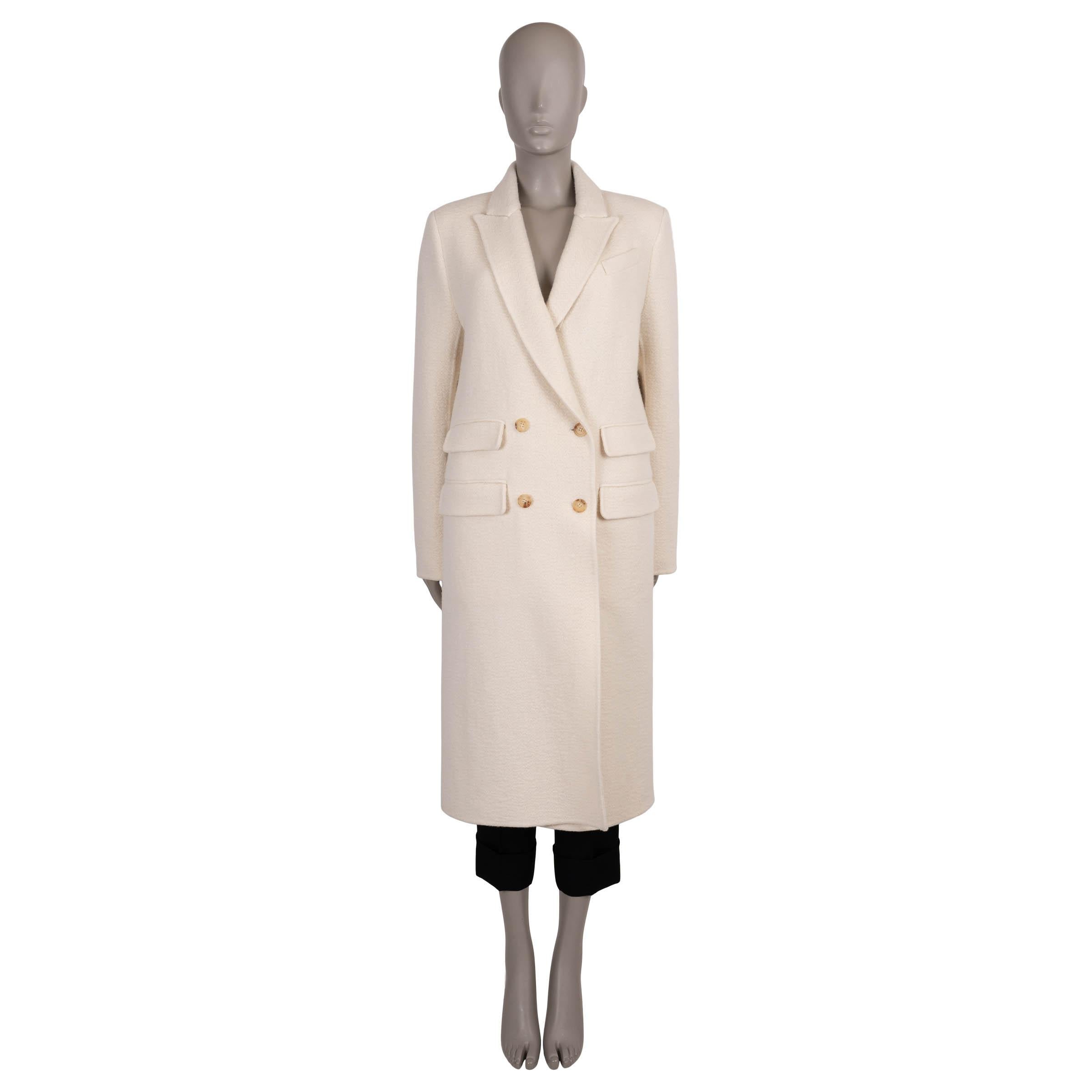 Gabriela Hearst crema cashmere 2024 REED DOUBLE FACE Cappotto Giacca 40 S in vendita