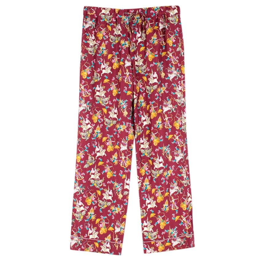 Women's Gabriela Hearst Frida Mythical Print Silk print Pyjamas - Size M For Sale