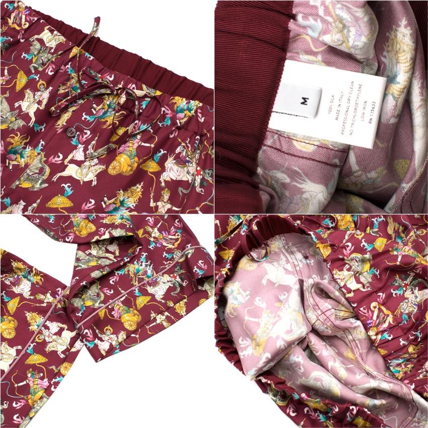 Gabriela Hearst Frida Mythical Print Silk print Pyjamas - Size M For Sale 2