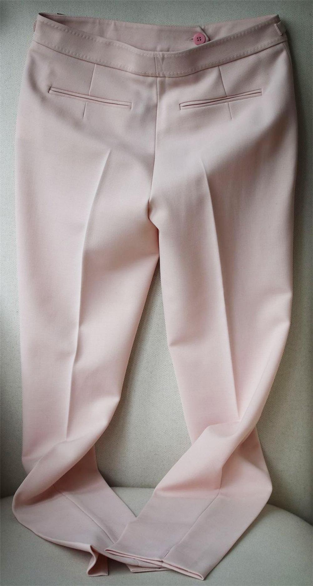 Pink Gabriela Hearst Isabel Wool-Blend Trousers
