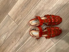 Gabriela Hearst Leather and Suede Sandal Size EU 42