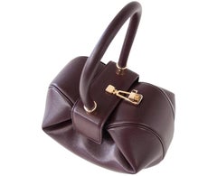 Gabriela Hearst Limited Edition Bordeaux Calf Leather Nina Bag