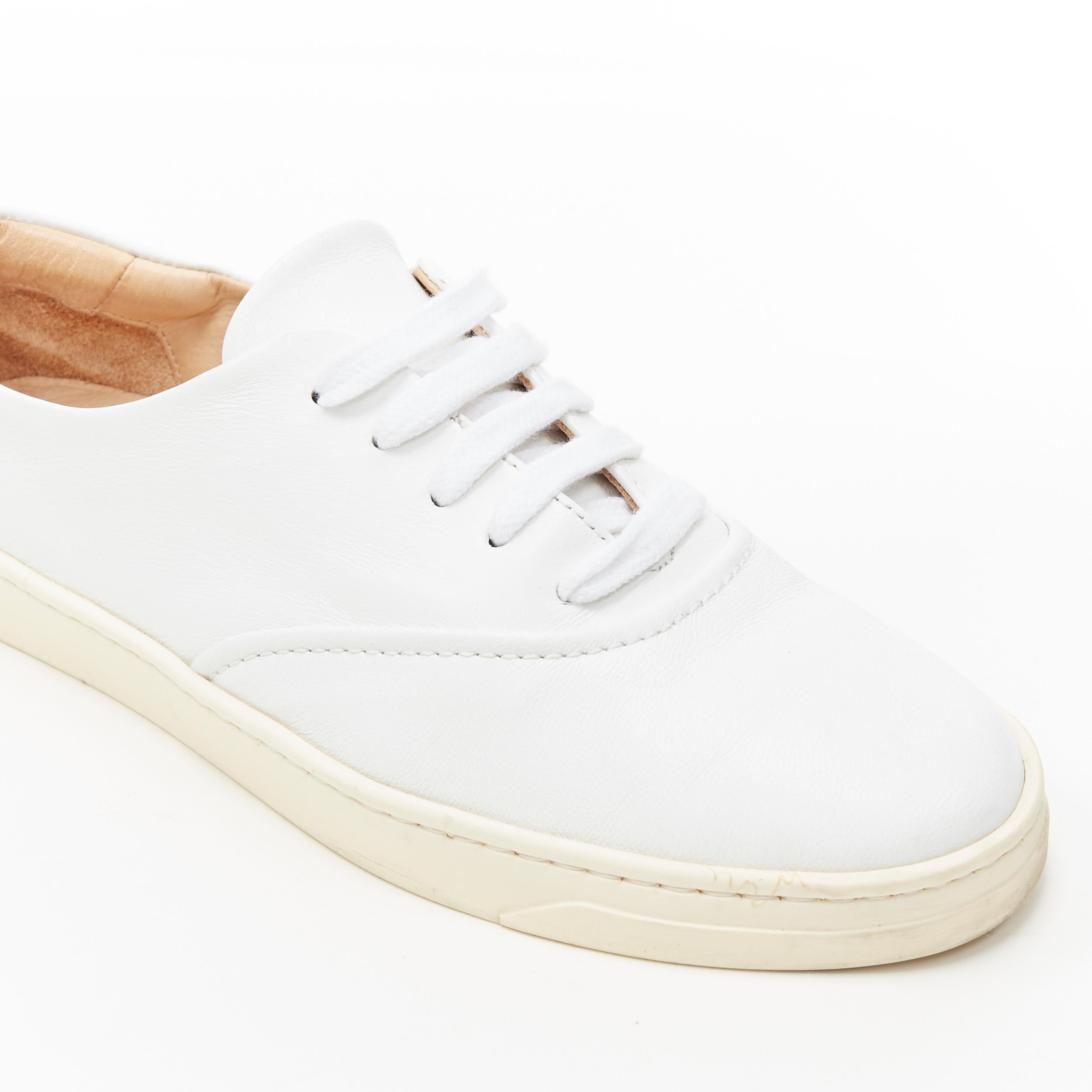 GABRIELA HEARST Marcello minimal zapatillas casual bajas de piel blanca EU38 3
