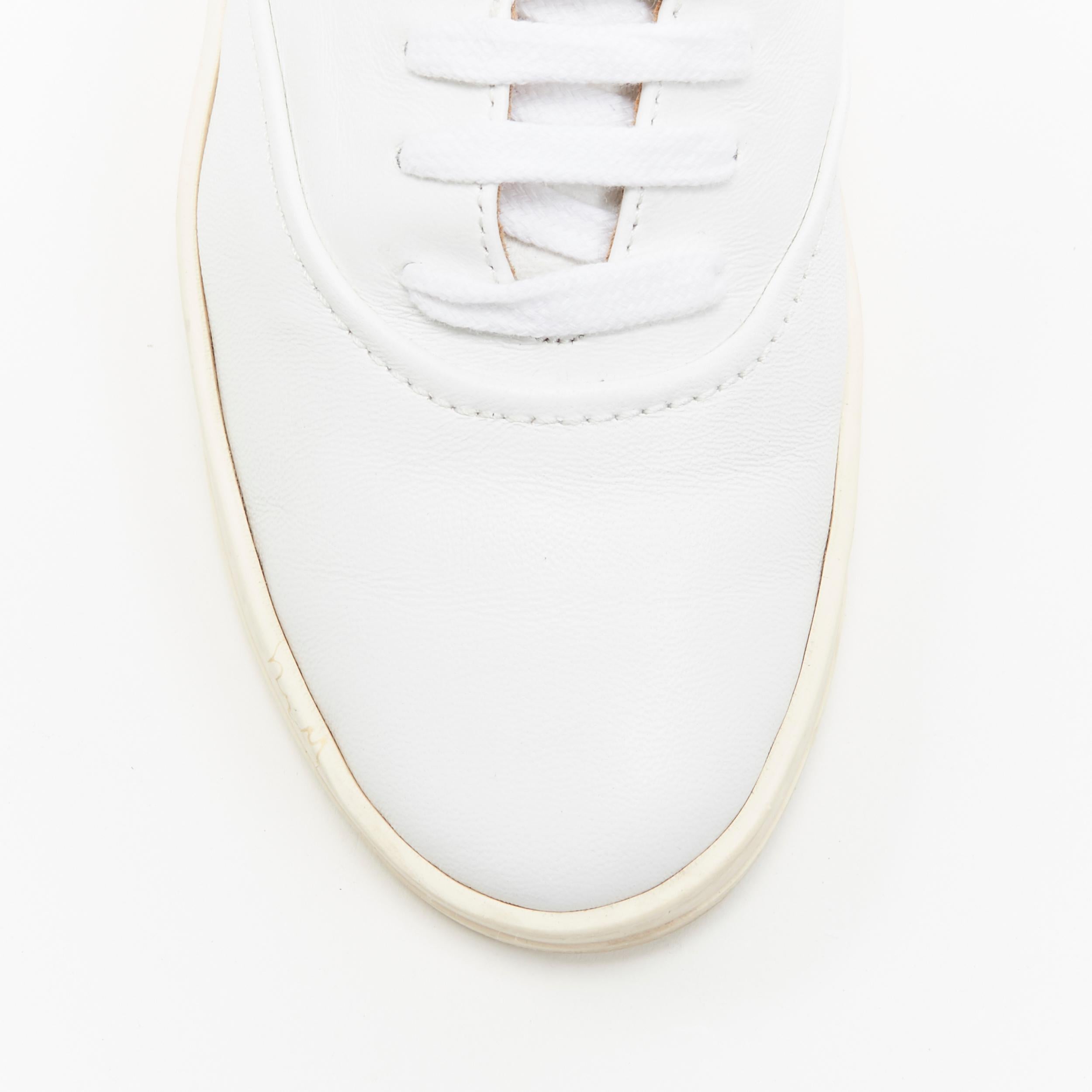 GABRIELA HEARST Marcello minimal zapatillas casual bajas de piel blanca EU38 4