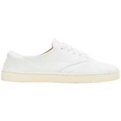 GABRIELA HEARST Marcello minimal white leather low top casual sneakers EU38