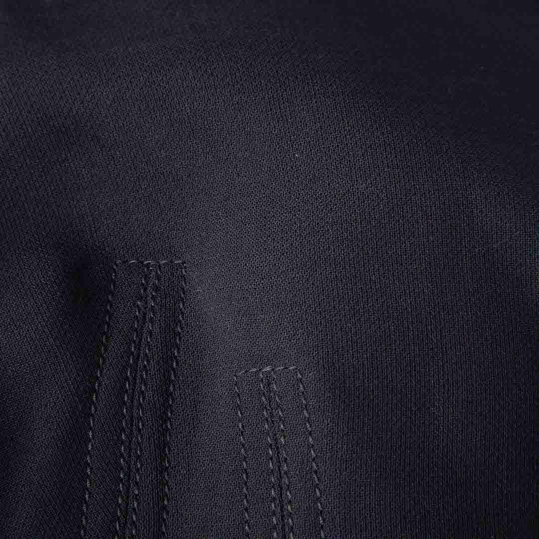 Gabriela Hearst Navy Wool Belted Midi Dress Size S In Good Condition In London, GB
