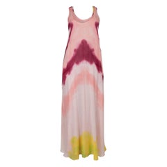 GABRIELA HEARST pink cashmere 2024 NIKI TIE-DYE MAXI Dress 38 XS