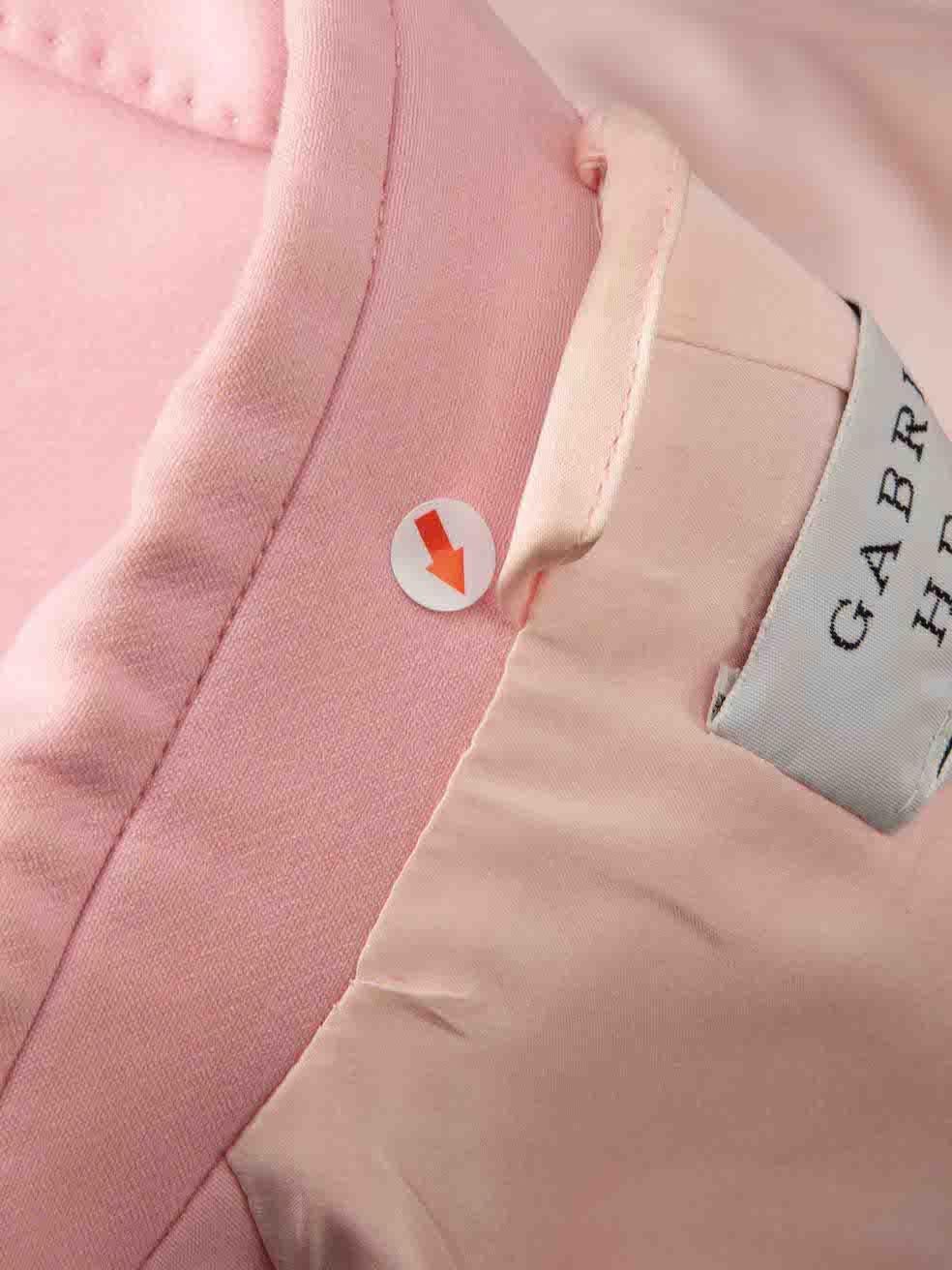 Gabriela Hearst Pink Wool Tailored Blazer Size XL For Sale 4