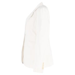 Blazer à simple boutonnage en laine blanche de Gabriela Hearst