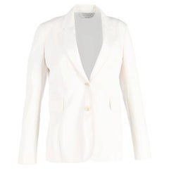 Blazer à simple boutonnage en laine blanche de Gabriela Hearst