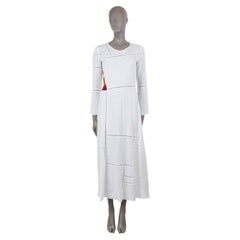 GABRIELA HEARST white linen 2021 JAIME CROCHET INSET MAXI Dress 36 XS