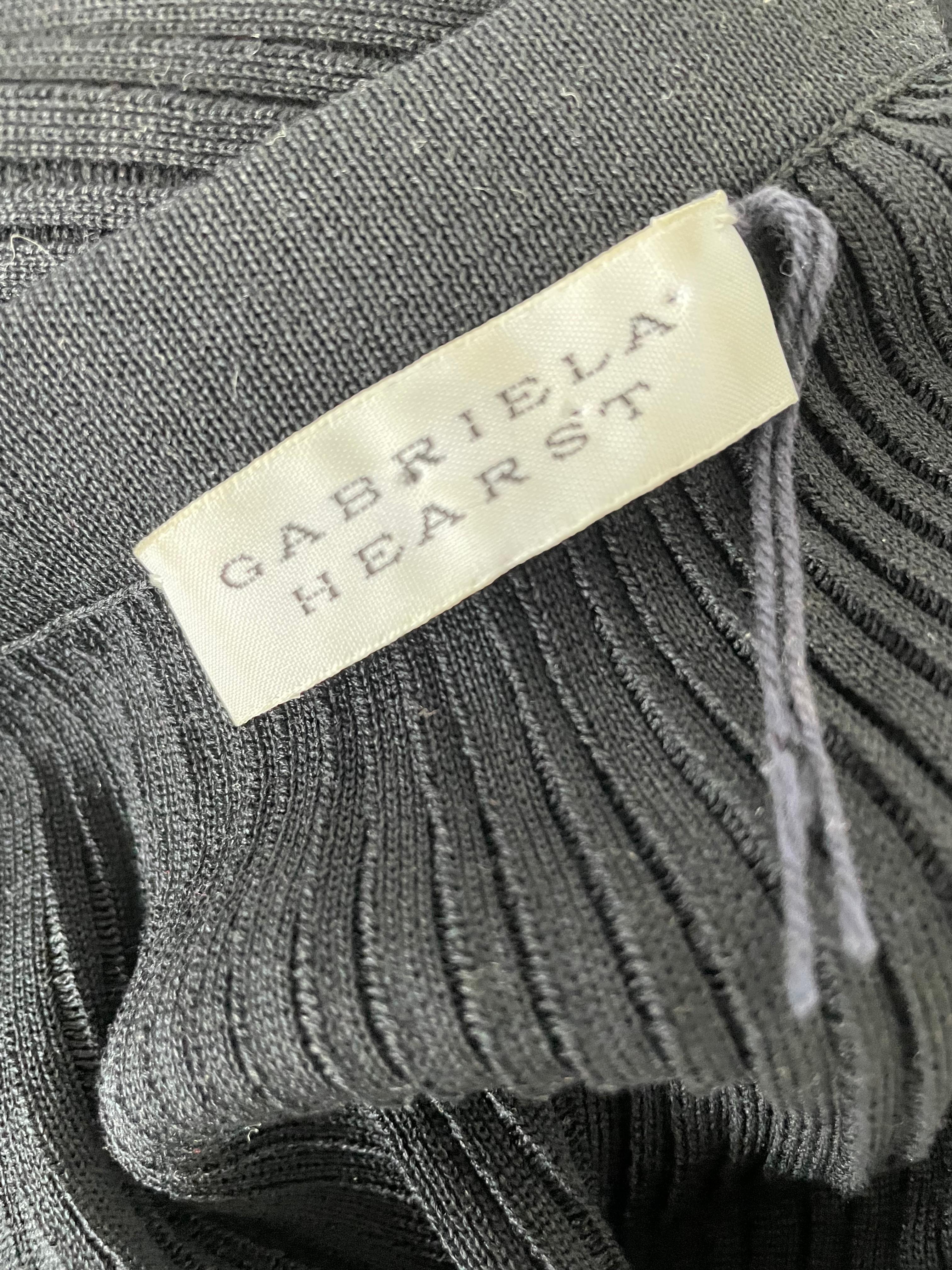 Gabriela Herze Schwarz  Kleid mit engen Ärmeln  im Angebot 1