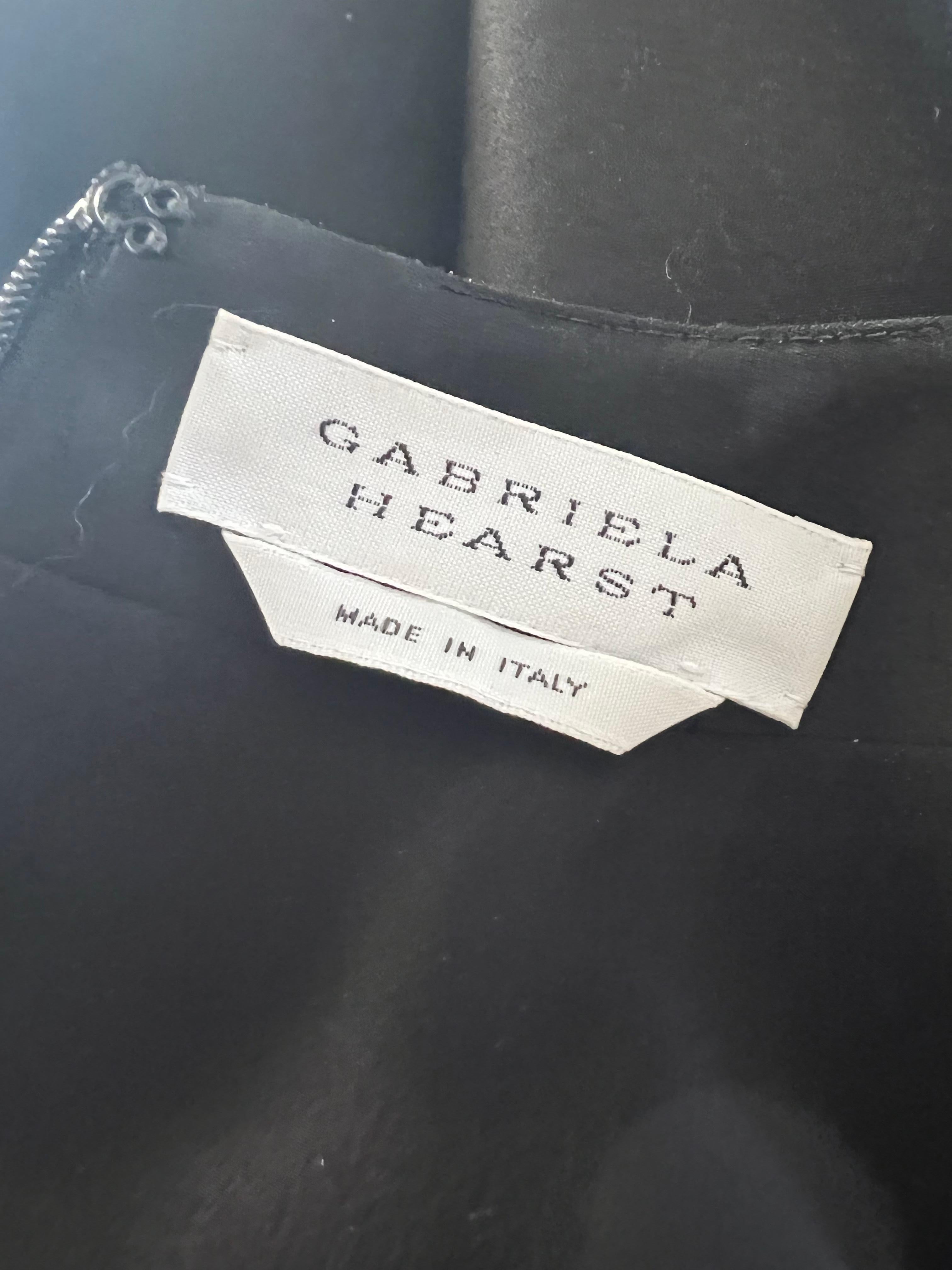 Gabriela Hearts Black Midi Dress, Size 40 For Sale 6