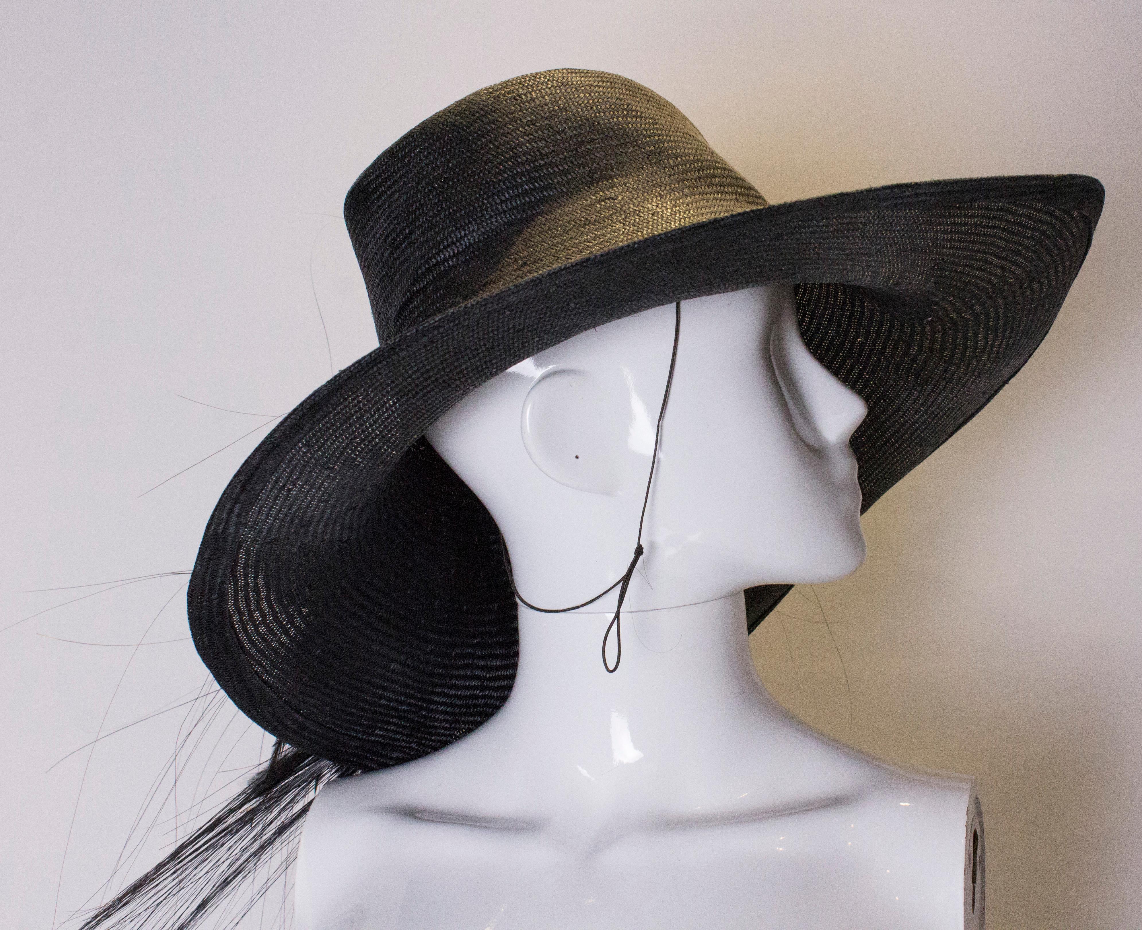 Black Gabriela Ligenza Statement Hat