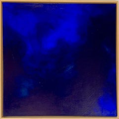 Pintura Abstracta Mar Azul II Pigmentos Artista Contemporánea Gabriela Meunie 2024