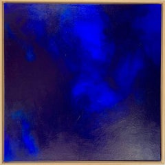 Pintura Abstracta Mar Azul III Pigmentos Artista Contemporánea Gabriela Meunie 2024