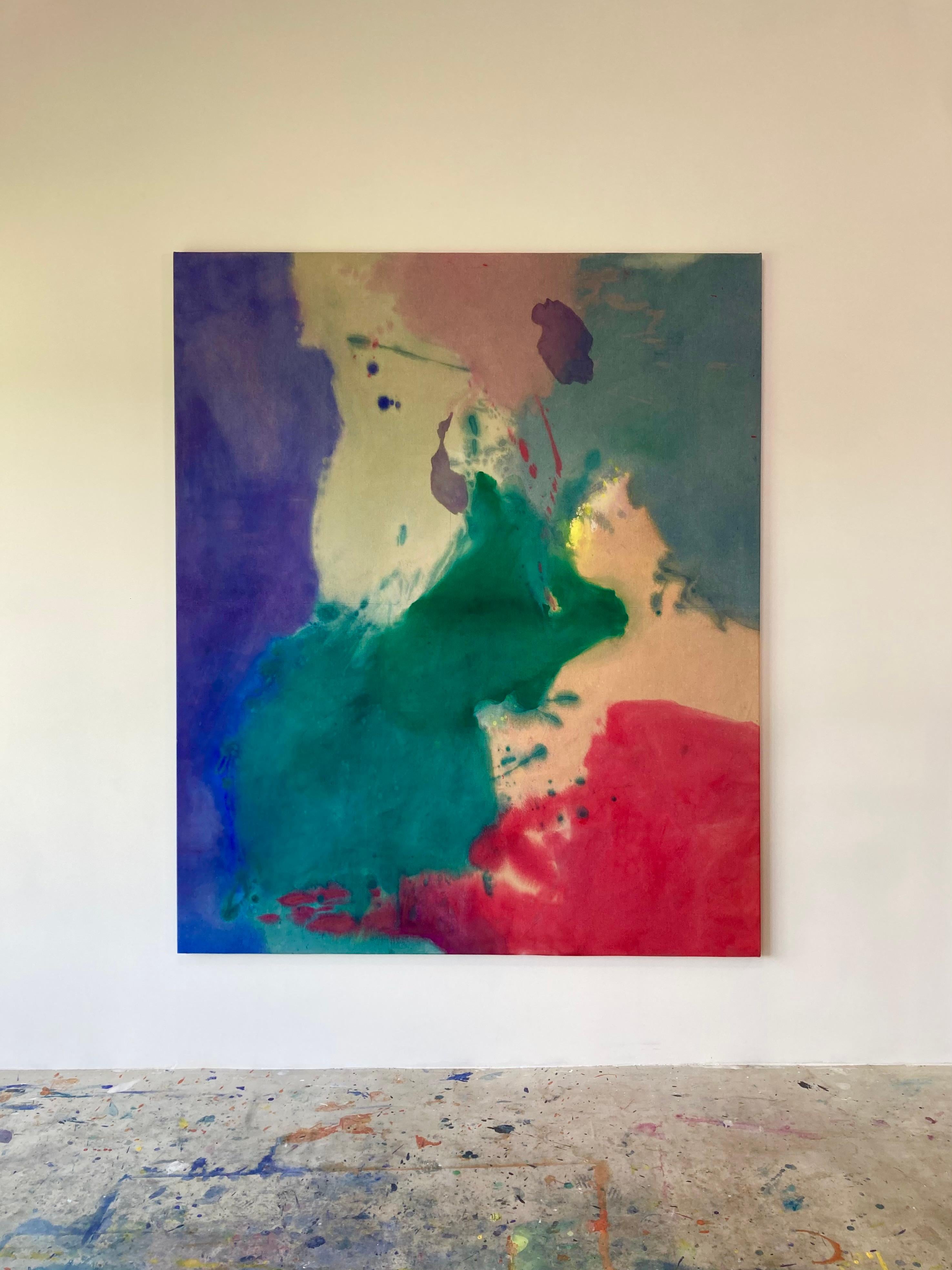 Pittura astratta Magenta dell'artista contemporanea Gabriela Meunie 2024 in vendita 4