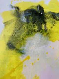 Abstract Painting Yellow Pastel Pink Fine Art Contemporary Gabriela Meunie