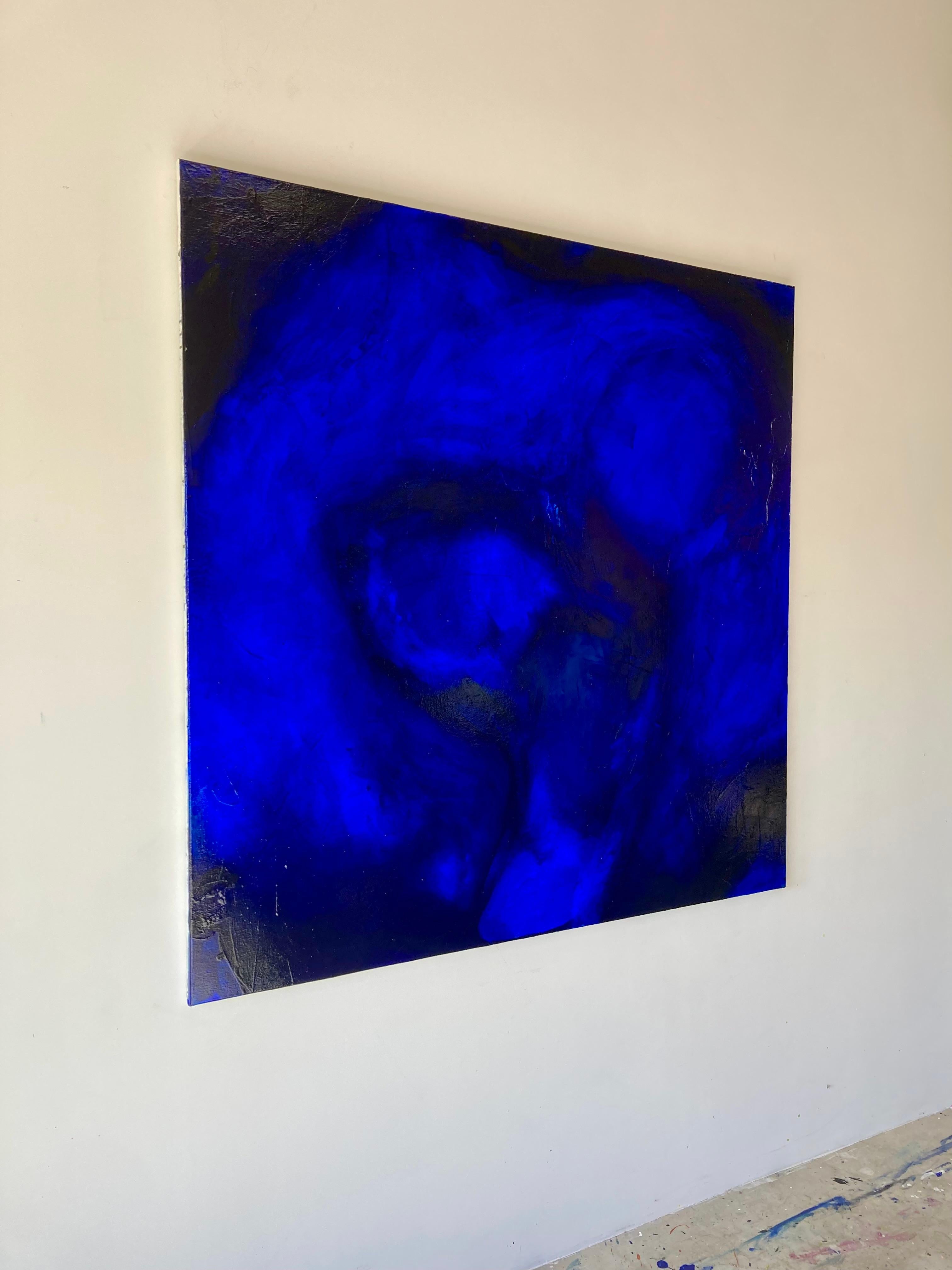 NEW Abstract Painting Blue Pigments Contemporary Artist Gabriela Meunie 2024 en vente 2