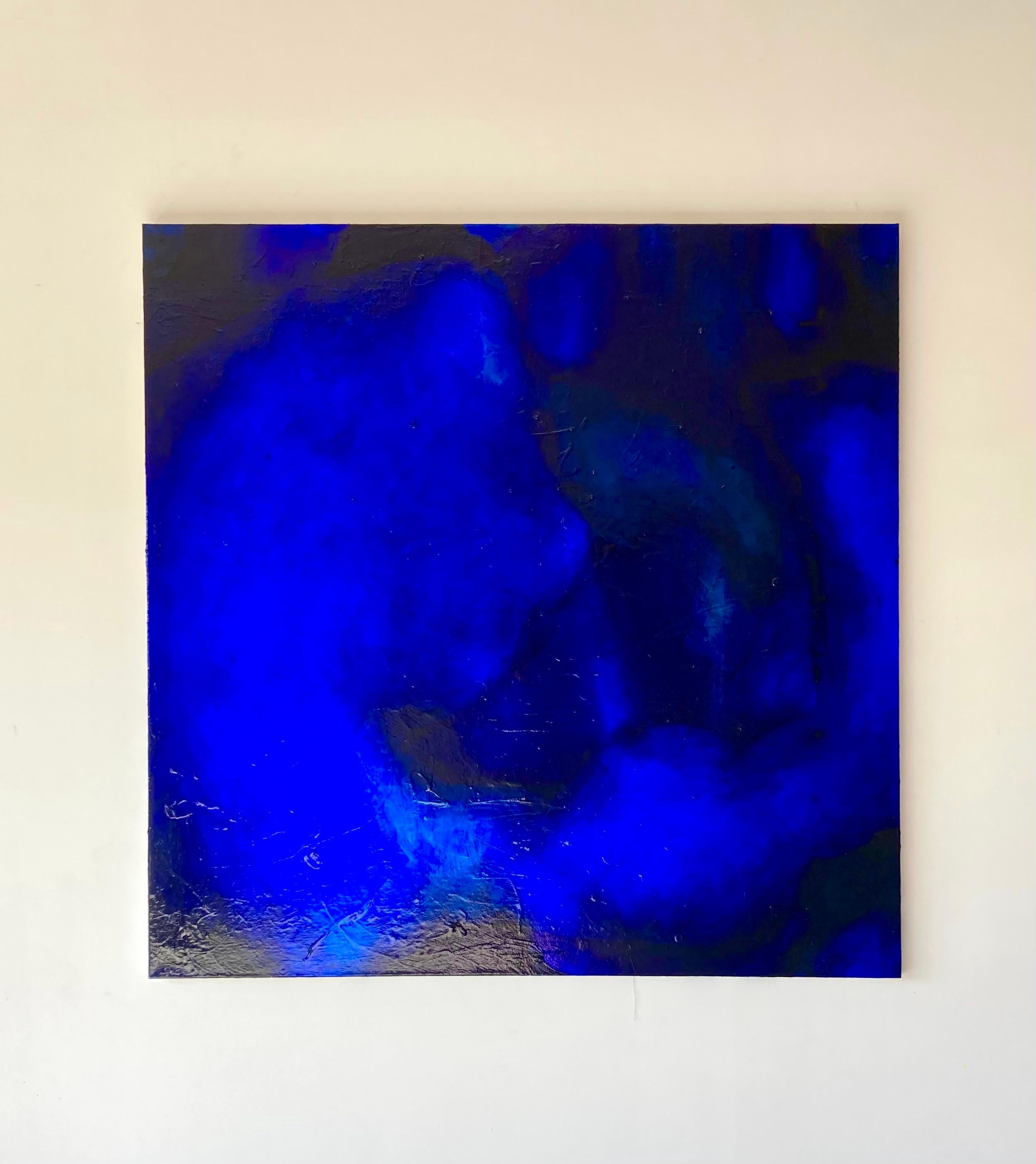 NEW Abstract Painting Blue Pigments Contemporary Artist Gabriela Meunie 2024 en vente 2