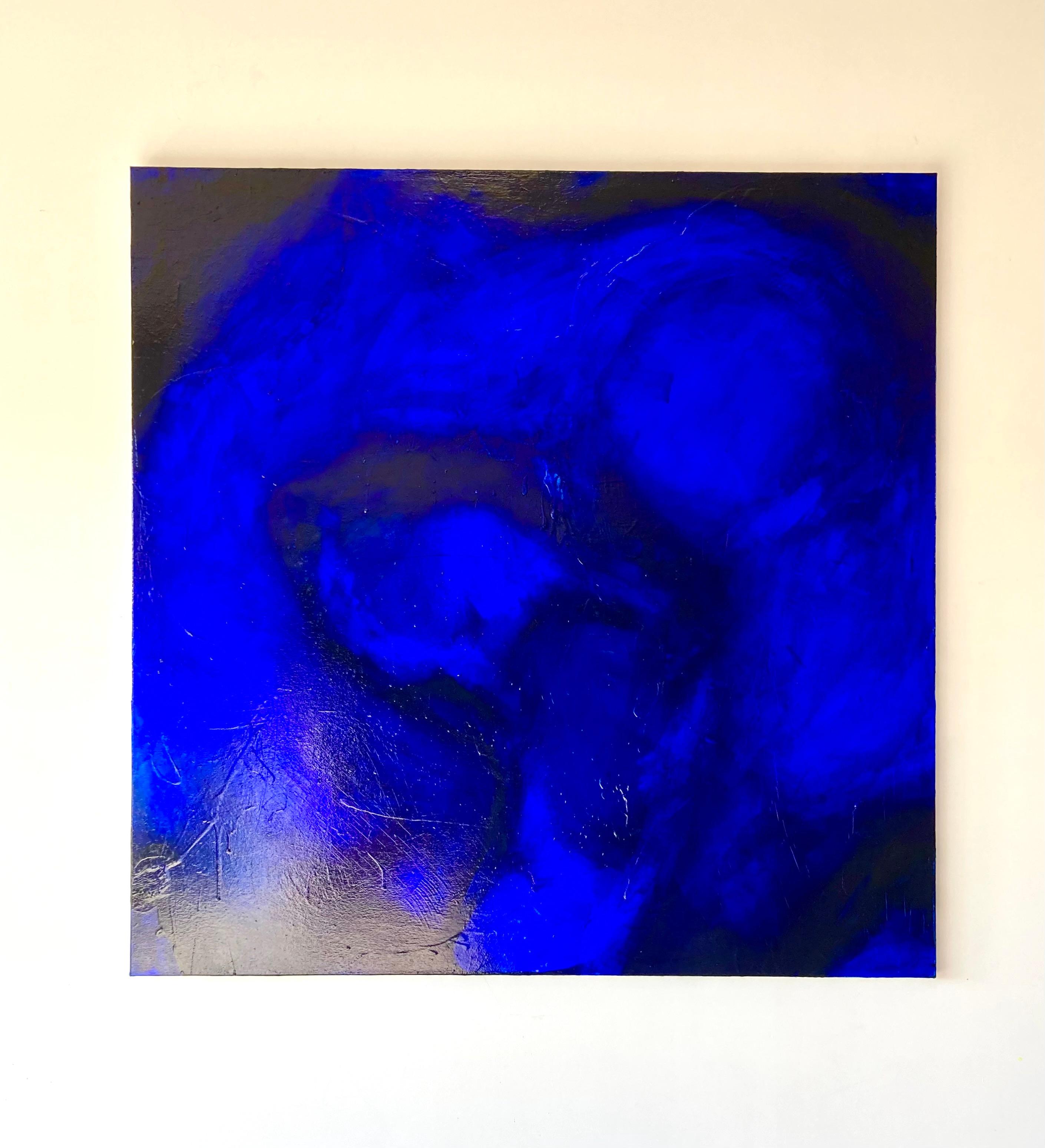 NEW Abstract Painting Blue Pigments Contemporary Artist Gabriela Meunie 2024 en vente 3
