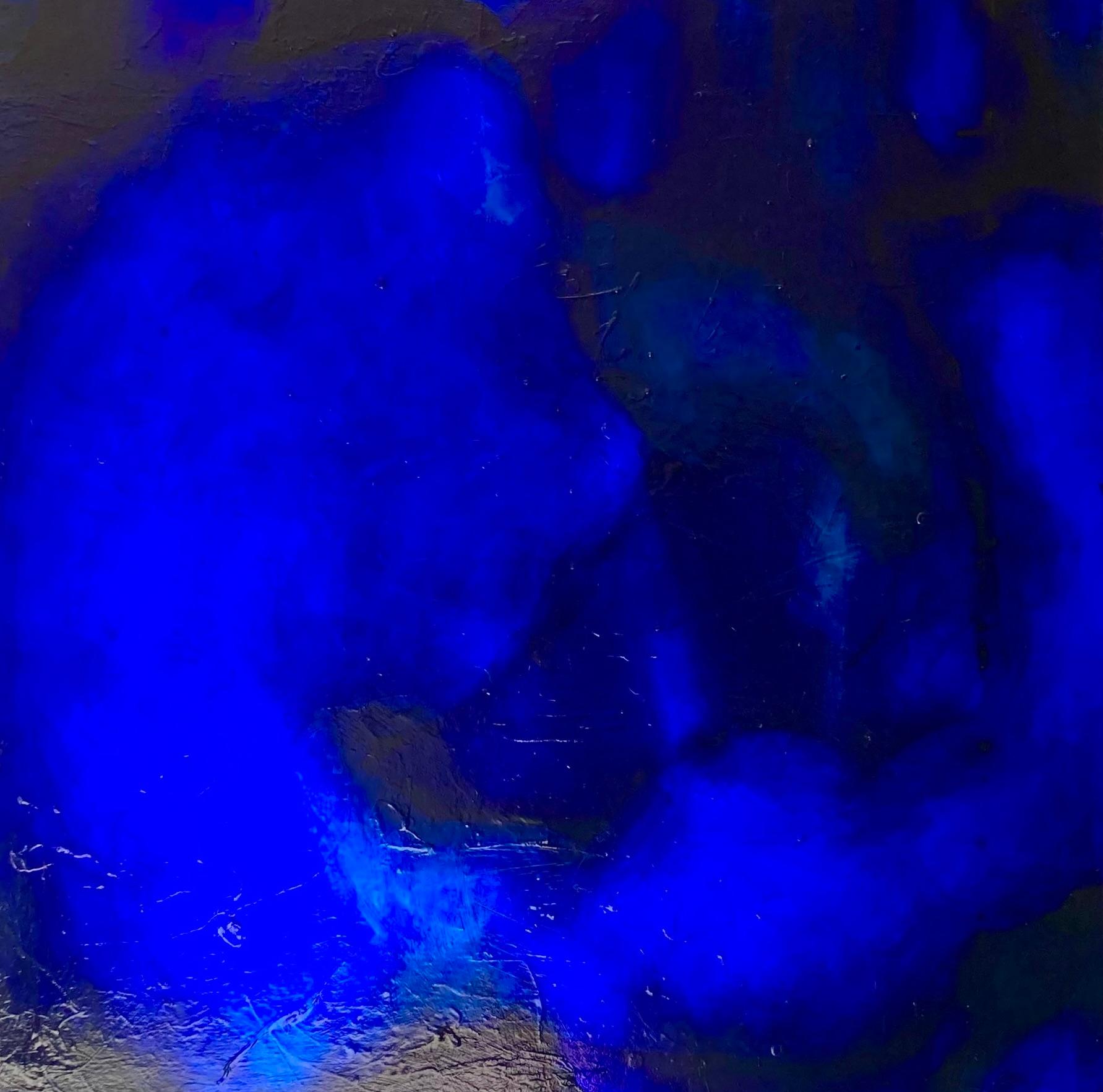 NEW Abstract Painting Blue Pigments Contemporary Artist Gabriela Meunie 2024 en vente 3