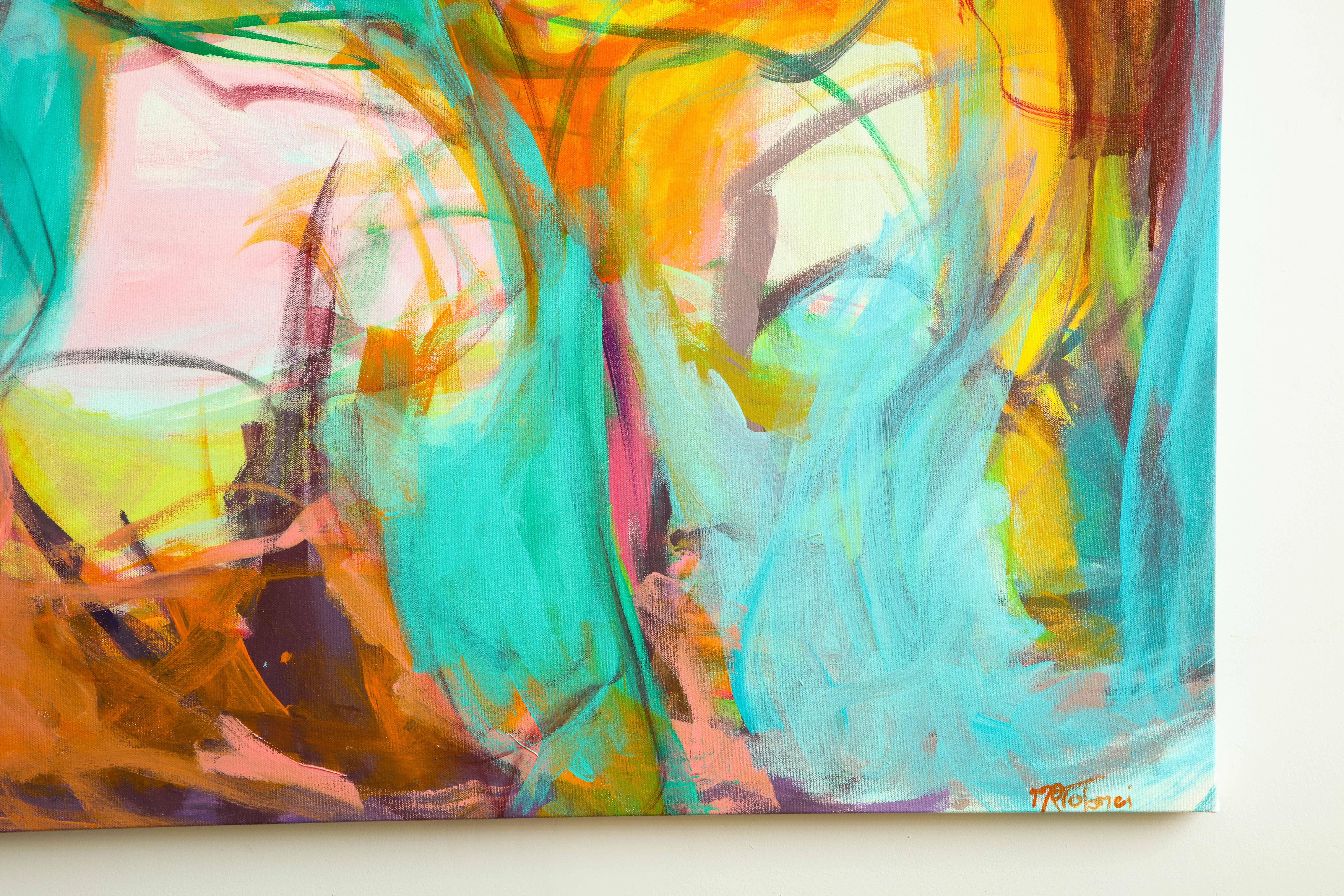Contemporary painting, 'Luminous', by Gabriela Tolomei For Sale 9