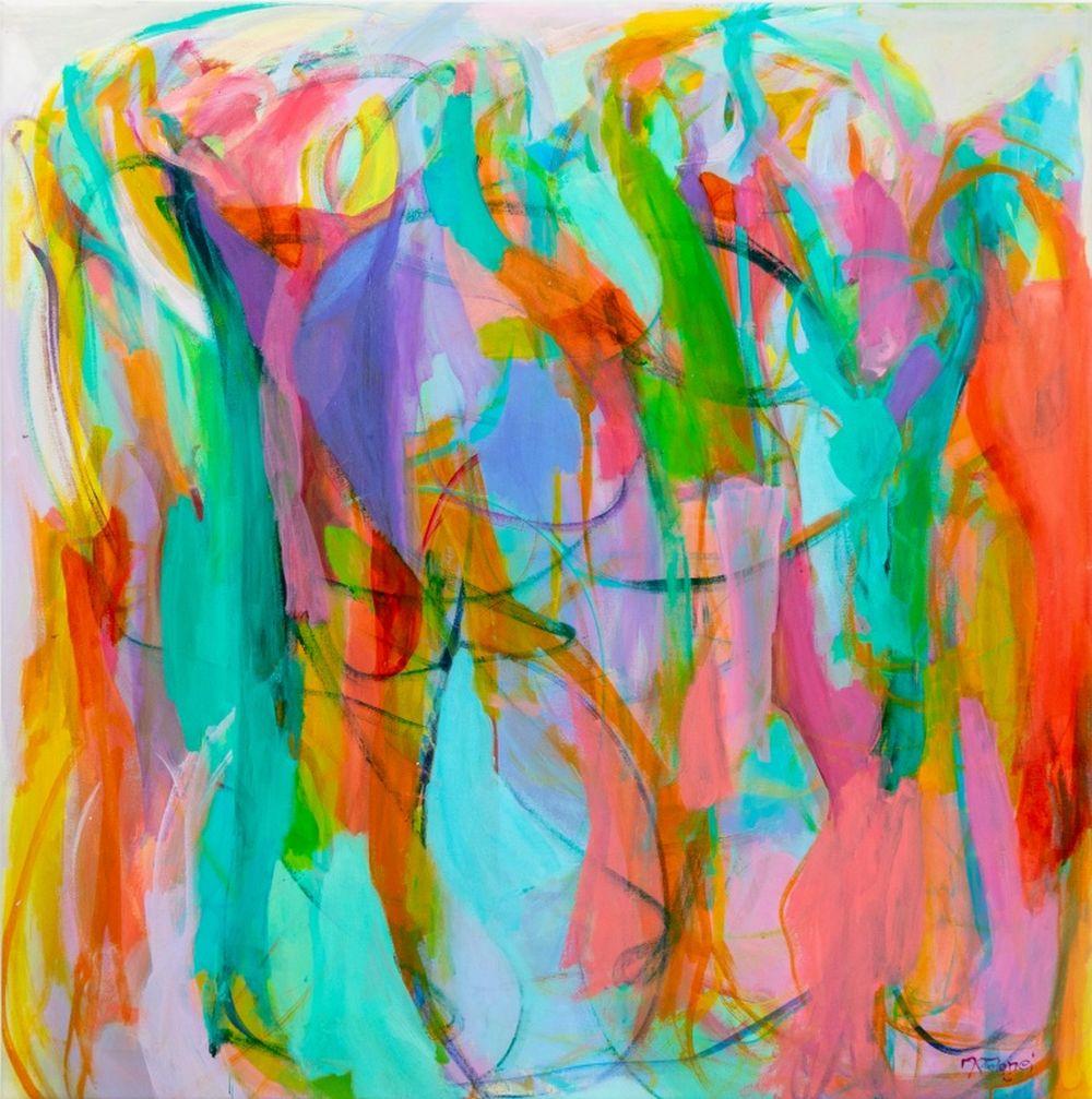 Gabriela Tolomei Abstract Painting - "Danza" [Dance]